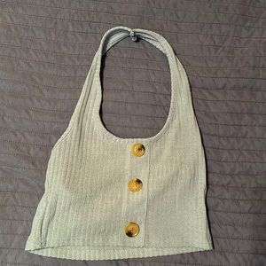 Romwe Crop Halter Top